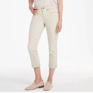 CLOSET CLEAROUT ITEM! NWT NYDJ Chloe Feather rolled cuff jeans capris